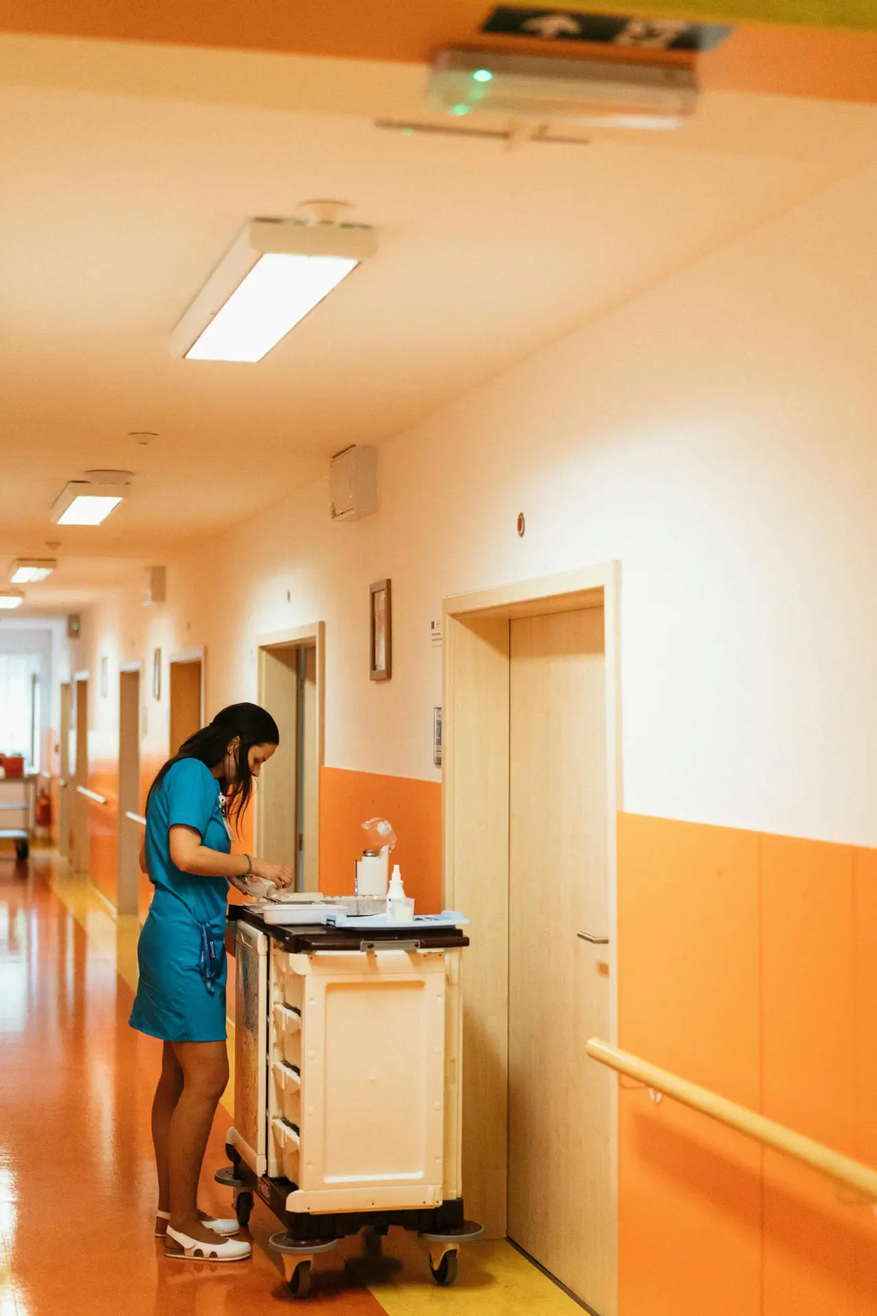 Nurse passing meds
